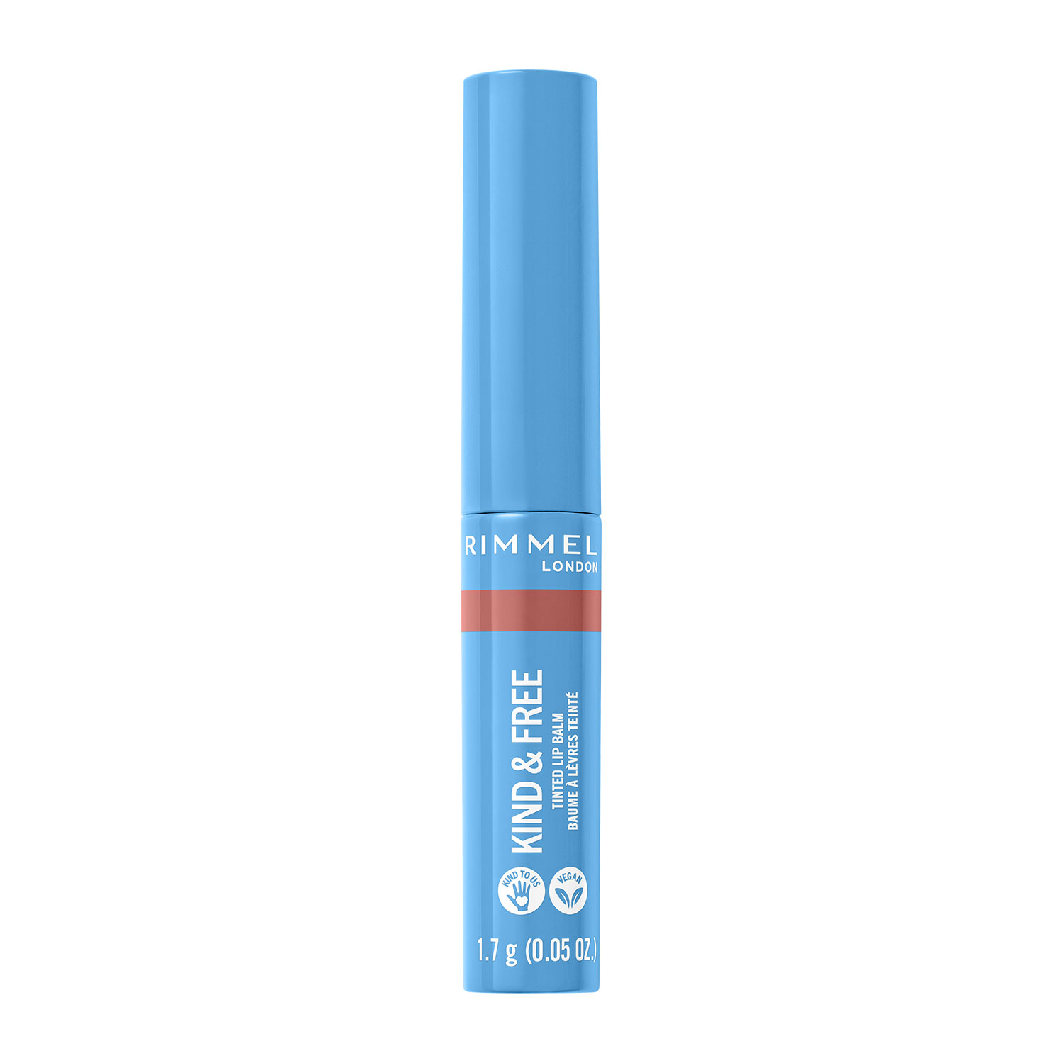 Оттеночный бальзам для губ Kind & Free Tinted Lip Balm Rimmel London (002) Natural Apricot, 1.7 г